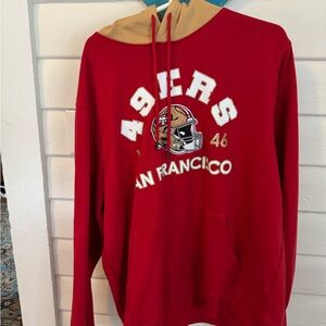 San Francisco 49ers Red and Tan Hoodie